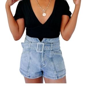 Le Lis Blue Jean Shorts